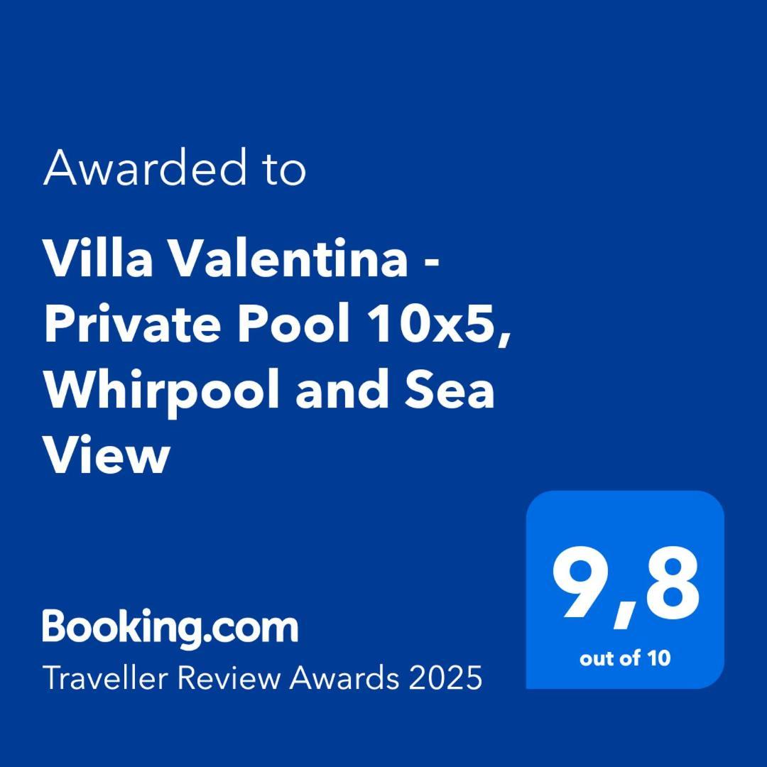 בריביר Villa Valentina - Private Pool 10X5, Whirpool And Sea View מראה חיצוני תמונה